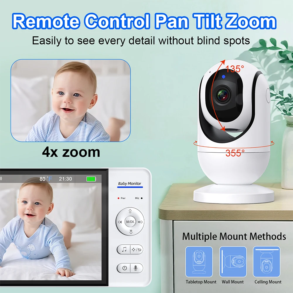 7,0-дюймовая видеоняня 720P, 5 – обзор и цена Home Cinema Wireless